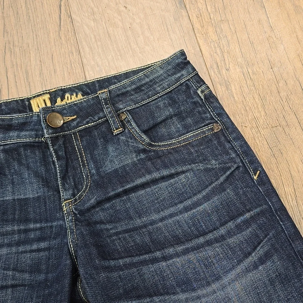 Kut from the Kloth Womens Shorts Size 2 Catherine Boyfriend Jean Dark Wash​ - Picture 3 of 15